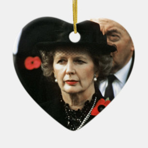 Margaret Thatcher I Liebe Maggie Keramikornament