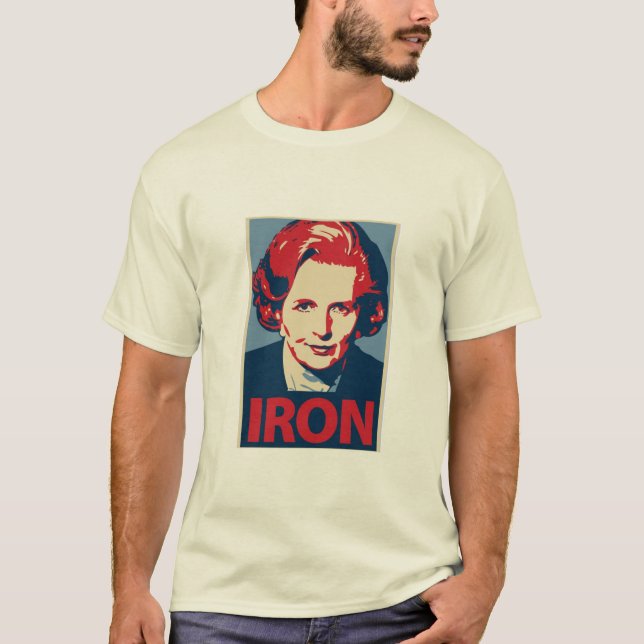 Margaret Thatcher Iron Lady Minimalistisch T T-Shirt (Vorderseite)