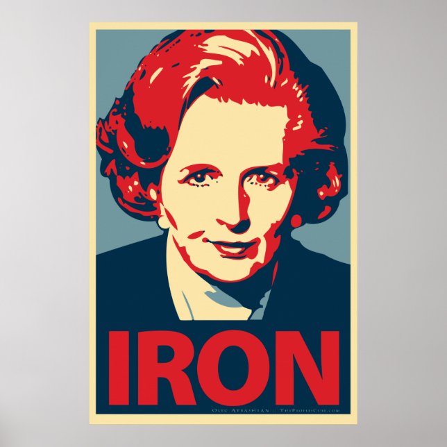 Margaret Thatcher "Iron" Poster (Vorne)