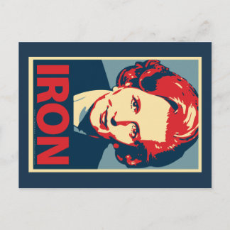 Margaret Thatcher "Iron" Postkarte