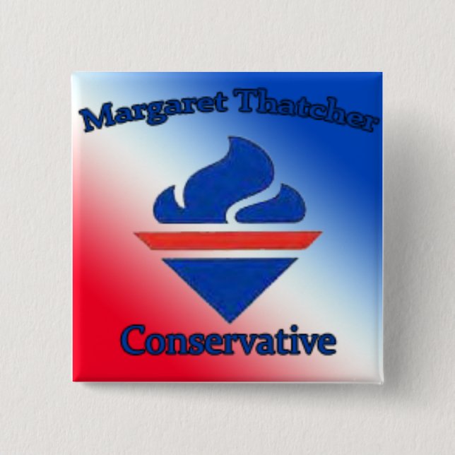Margaret Thatcher-Konservativer Button (Vorderseite)