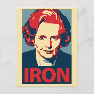 Margaret Thatcher Postcard Postkarte