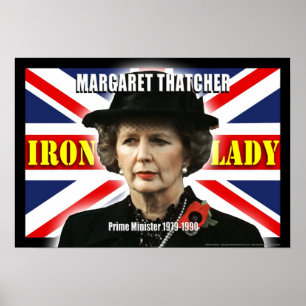 Margaret Thatcher Premierministerin Poster