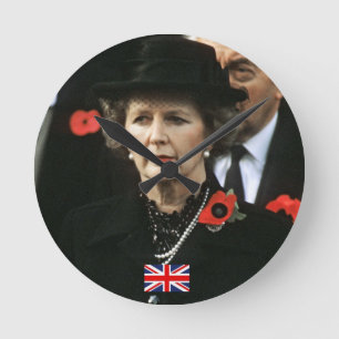 Margaret Thatcher Premierministerin Runde Wanduhr