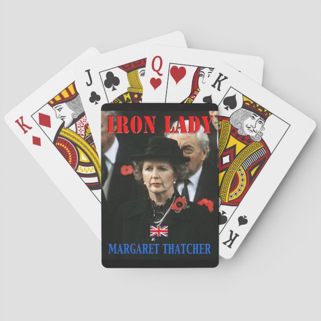 Margaret Thatcher Premierministerin Spielkarten (Rückseite)