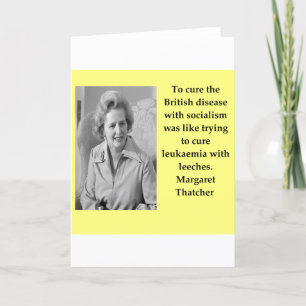 Margaret Thatcher quote Karte