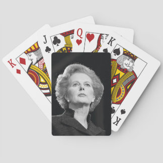 Margaret Thatcher Spielkarten (Schwarz und Weiß)
