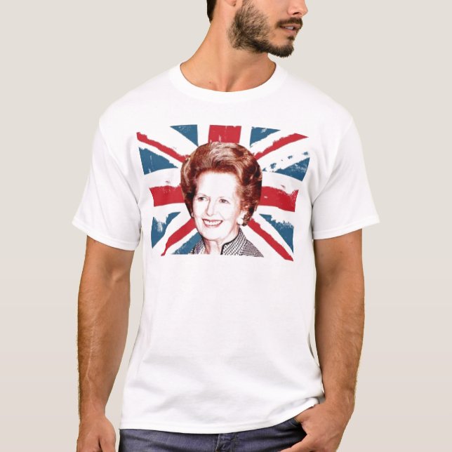 MARGARET THATCHER UNION JACK T-Shirt (Vorderseite)