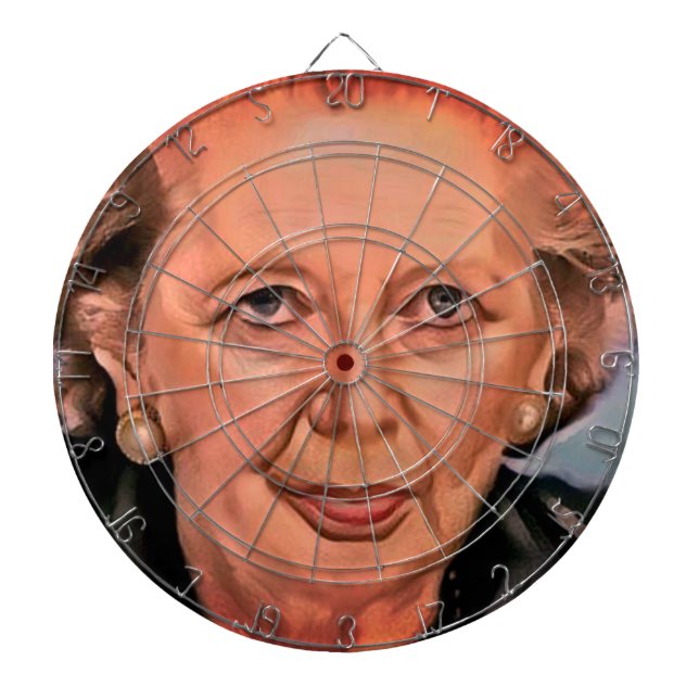 Margaret ThatcherDartboard Dartscheibe (vorne)