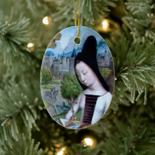 Margaret von Antioch (Detail; M 070) Keramik Ornament