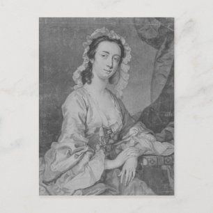 Margaret Woffington, eingraviert von John Faber Jr Postkarte
