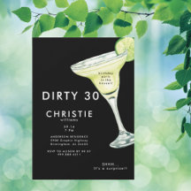 Margarita 30. Überraschung Black Birthday Party