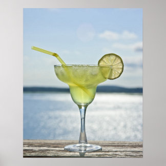 Margarita am Meer Poster