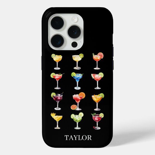 Margarita Anyone Monogrammiert Case-Mate iPhone Hülle (Rückseite)