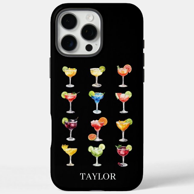 Margarita Anyone Monogrammiert Case-Mate iPhone Hülle (Rückseite)