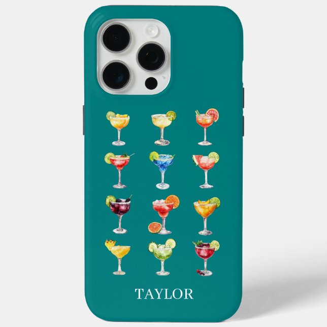 Margarita Anyone Monogrammiert Case-Mate iPhone Hülle (Rückseite)