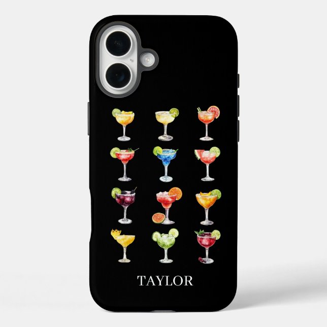 Margarita Anyone Monogrammiert Case-Mate iPhone Hülle (Rückseite)