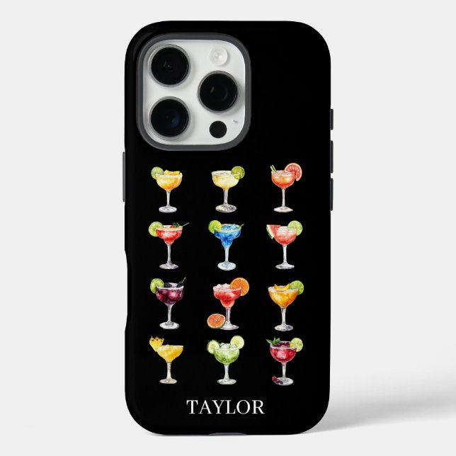 Margarita Anyone Monogrammiert Case-Mate iPhone Hülle (Rückseite)