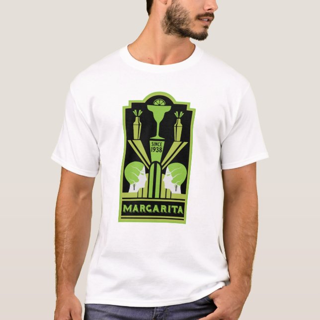 Margarita Art Deco T-Shirt (Vorderseite)