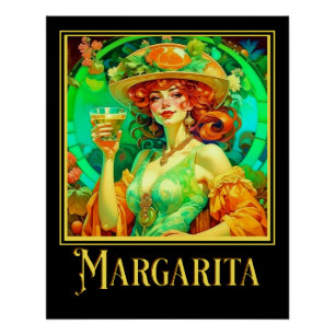 Margarita Art Nouveau Poster