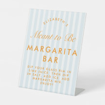 Margarita Bar Retro Orange & Blue Bachelorette