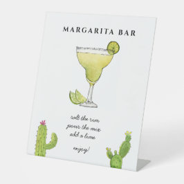 Margarita Bar sign für Hochzeiten und Veranstaltun Sockelschild