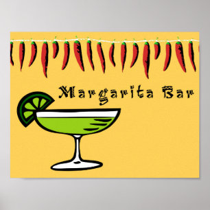 Margarita Bar Sign Poster