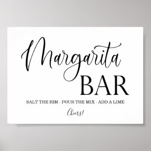 Margarita Bar wedding sign Poster