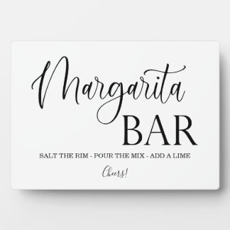 Margarita Bar wedding sign Tabletop Plaque Fotoplatte