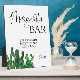 Margarita Bar wedding sign Tabletop Plaque Fotoplatte