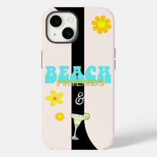 Margarita Beach Friends Retro Floral Case-Mate iPhone 14 Hülle