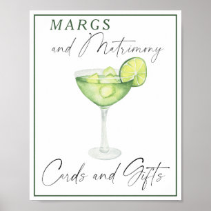 Margarita Brautparty Karten und Geschenke Poster