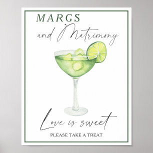 Margarita Brautparty Liebe ist süß nehmen Sie eine Poster