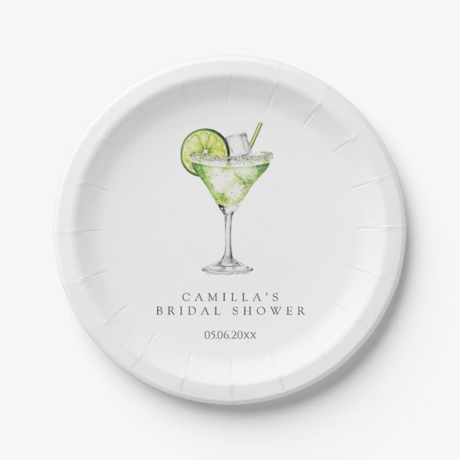 Margarita Brautparty Pappteller (Vorderseite)