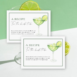 Margarita Brautparty Rezept für die Braut zu sein Begleitkarte