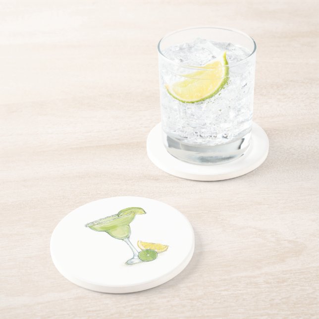 Margarita Cocktail Getränkeuntersetzer (Seite)