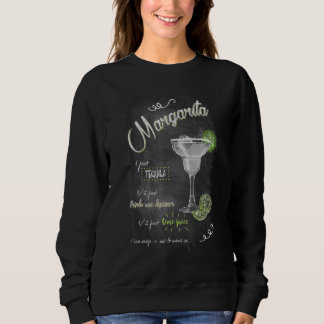 Margarita-Cocktail-Glücklicher-Mixologe-Stunde-Bar Sweatshirt