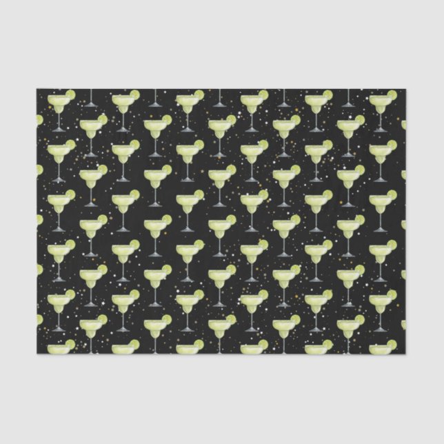 Margarita Cocktail Pattern Seidenpapier (Vorderseite)