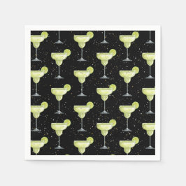 Margarita Cocktail Pattern Serviette