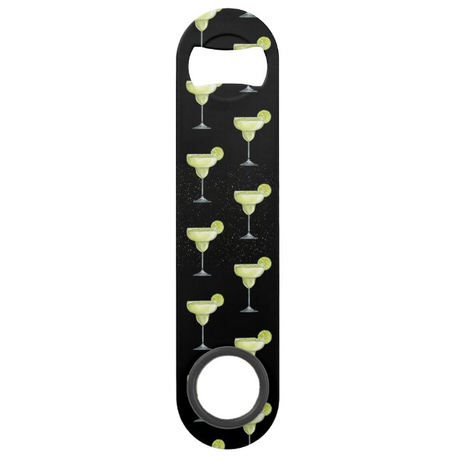 Margarita Cocktail Pattern Speed Flaschenöffner (Vorderseite)