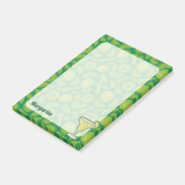 Margarita Cocktail Post-it Klebezettel (angewinkelt)