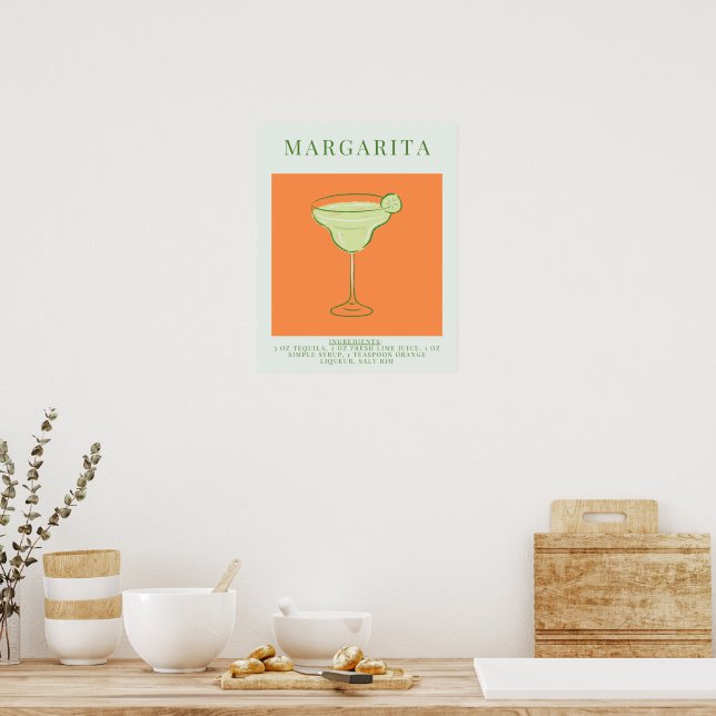 Margarita Cocktail Poster (Küche)