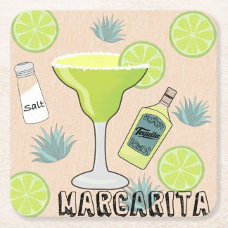 Margarita Cocktail Rechteckiger Pappuntersetzer