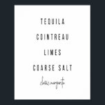 Margarita Cocktail Rezept Poster<br><div class="desc">Margarita Cocktail Rezept</div>