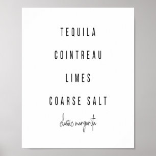 Margarita Cocktail Rezept Poster