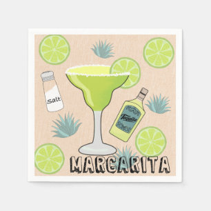 Margarita-Cocktail Serviette