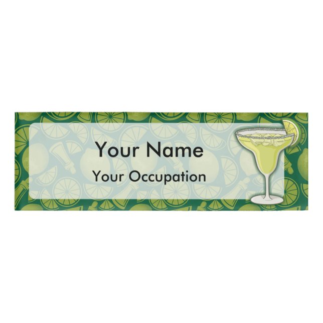 Margarita Cocktailmarke Namenschild (Vorderseite)