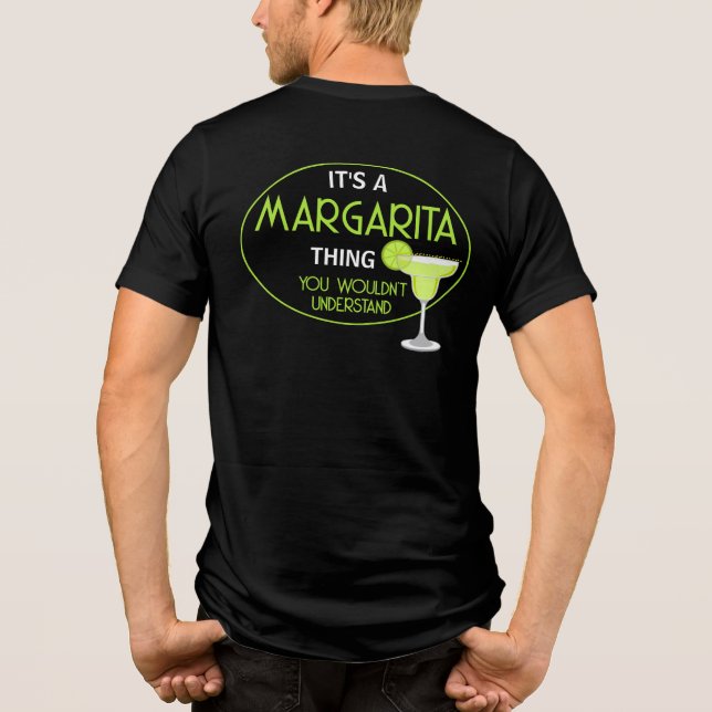 Margarita-Ding Mixologist Cocktail Tri-Blend Shirt (Rückseite)