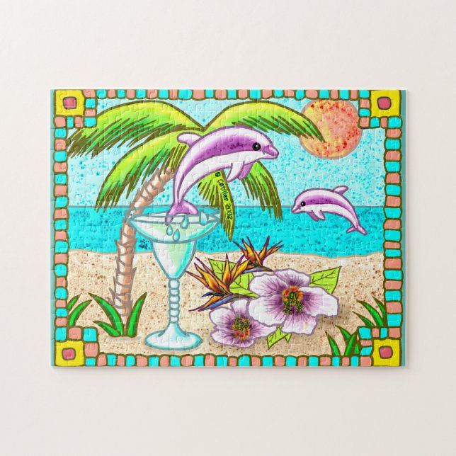 Margarita Dolphin Splash Puzzle (Horizontal)
