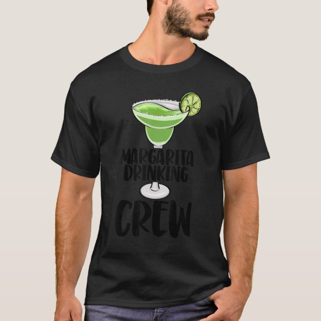Margarita Drink Crew Männer Coctail Party Liebe T-Shirt (Vorderseite)